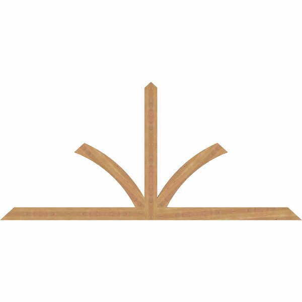 Ekena Millwork Richland Timber Gable Bracket, Western Red Cedar, 84"W x 38"H x 1 1/2"D x 3 1/2"F, 11/12 Pitch GBW084X38X0204RIC00SWR - main